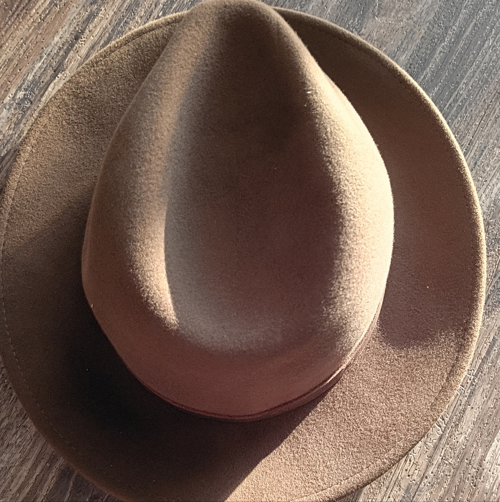Will & Bear William Brown Fedora Hat Size Large 100% Wool New - Picture 3 of 8